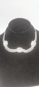 Zirkonia Halskette 16" 3 große Steine - Bild 1 von 7