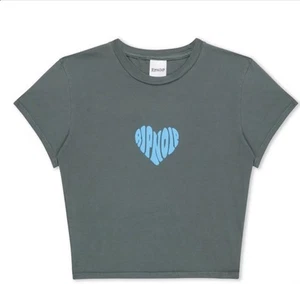 RIPNLOVE CROPPED BABY TEE (CHARCOAL) Large - Picture 1 of 6