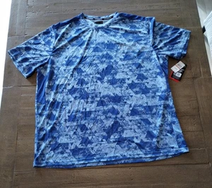 PGA Tour Herren Gr. 3XL Kurzarm Performance T-Shirt BLUE PRINT Geometrie - Bild 1 von 15