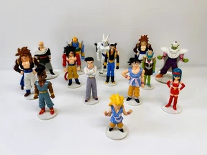 DRAGONBALL LOTTO 14pz SERIE CON PIEDISTALLO DeAGOSTINI ACTION FIGURE ANNO 1996 - Foto 1 di 19
