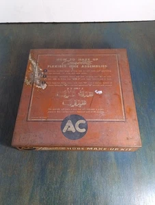 Vintage AC Flexschlauch Make-up Kit Reparatur Messing Armaturen Display - Bild 1 von 12