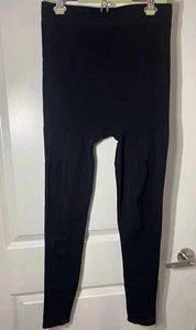 Blanqi Black High Rise Everyday Maternity Compression Support Leggings Size XL - Picture 1 of 10