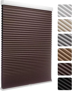 MYshade 1.5-Inch Cellular Cordless Blackout Shades - Taupe - 24 W x 48 H - Picture 1 of 8