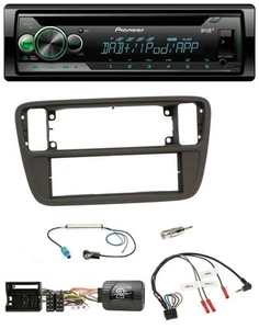 Pioneer USB MP3 DAB Lenkrad CD Autoradio für VW Up AA AAN 11-16 schwarz - Bild 1 von 10
