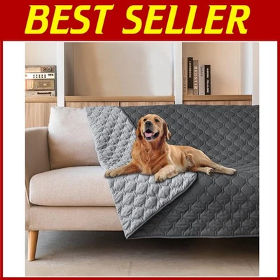 Capa de cama reversível impermeável para cachorros 82x102 polegadas - Imagem 1 de 4