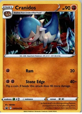 Cranidos - - Promo - SWSH: Sword & Shield Promo Cards - SWSH274 - NM - Holo - Image 1 of 2