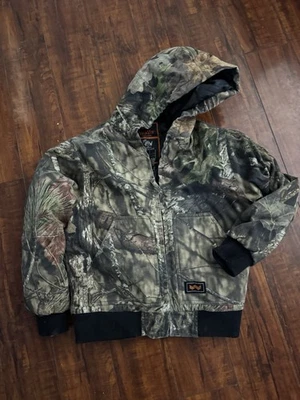 Walls Youth Insulated Camo Hooded Jacket - Image 1 of 2