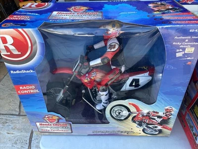 Vintage Radio Shack RC Motocross Bike Honda CR250R 60-4353 Carmichael See Desc. - Image 1 of 4