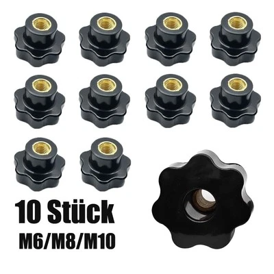 10 Stück Sterngriff Sternmutter Klemmmutter Sternschraube Flügelmutter M6 M8 M10 - Bild 1 von 4