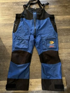 Bass Pro Shops Blue 100MPH GORE-TEX Rain Bibs Men’s Size 3XL - Picture 1 of 10