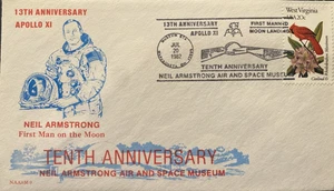 APOLLO 11 MOON LANDING : 13TH ANNIVERSARY NAASM 9 SPACE COVER WAPAKONETA OH 1982 - Picture 1 of 4