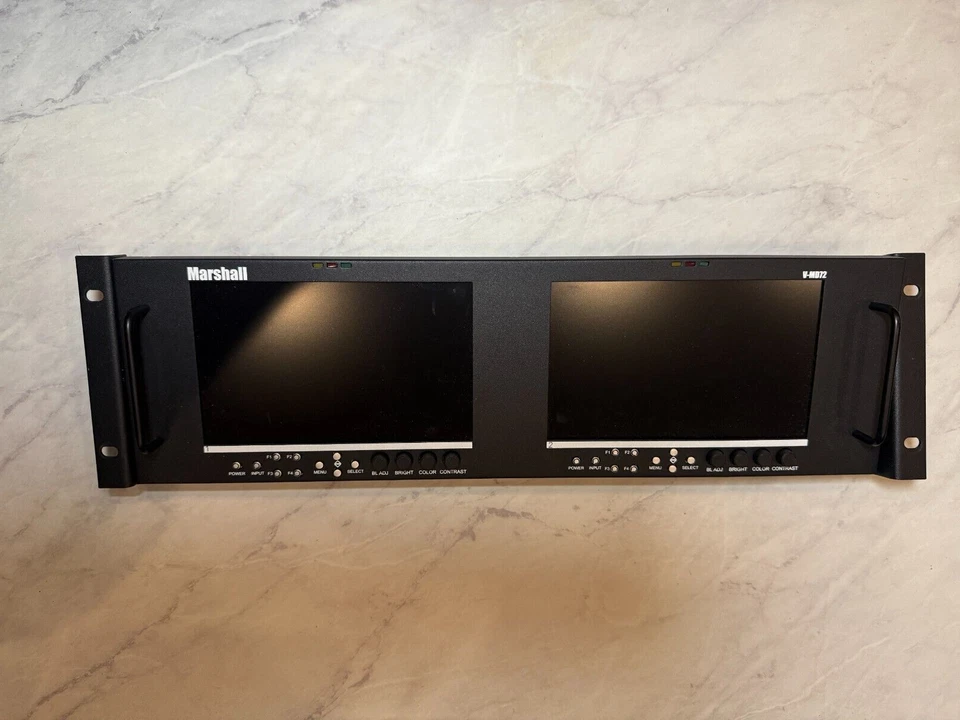 Marshall Electronics V-MD72 Dual High Resolution LCD V-MD72-3GSDI 7"inc - Image 1 of 4