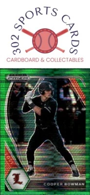 2021 Panini Prizm Draft Picks #PDP122 Cooper Bowman Green Pulsar Prizm - Image 1 of 2