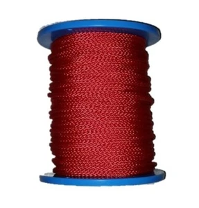 Flechtleine 3mm rot 100m Rolle, Tauwerk Seile Festmacher, PES, Bruchlast 150kg - Picture 1 of 1