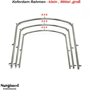 Endodontische Kofferdam Instrumente Kofferdamrahmen Zahnarzt Rubber Dam Frame - Bild 1 von 4