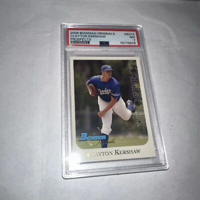 Bowman Originals Clayton Kershaw 2006 PSA 7 Foto 1 de 2