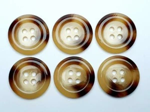 6 Botones Botón Plástico Cerveza + Marrón Oscuro Alta Qaulidad Seis Tamaños - Imagen 1 de 9