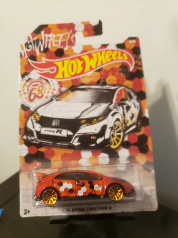 2019 Hot Wheels '16 Honda Civic Type R Urban Camouflage Diecast 1 64