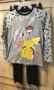 Pokemon Pikachu Boys Pajama Sleep Set Size 14/16 - Picture 1 of 7