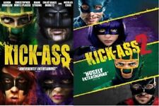 Kick-Ass + Kick Ass 2 Double Feature (DVD, WS, 2010) NEW
