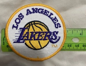 Vintage 3" Iron on or Sewing Patch - Los Angeles Lakers - NBA Basketball - Picture 1 of 2