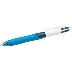 BIC 4 Multi Colour Grip Ball Point Ballpoint Pen Original Blue Assorted Pro - Picture 1 of 3