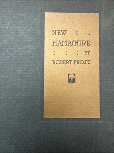 "New Hampshire" (1st Edition) by Robert Frost - October 1923 Hardcover - Bild 1 von 12