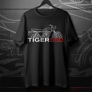 Triumph TR65R Tiger 650 Motorcycle T-Shirt for Riders - Picture 1 of 7
