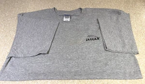 JAGUAR NEW T-SHIRT EMBROIDERED LOGO LARGE ASH GRAY 90/10 - Picture 1 of 1