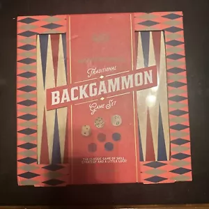 Professor Puzzle Tradizionale Gioco Classico Backgammon Legno 9,5" Tavola Quadrata - Foto 1 di 1