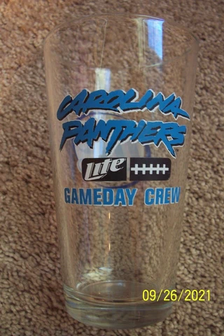 Carolina Panthers Gameday Crew / Miller Lite Glass Cover