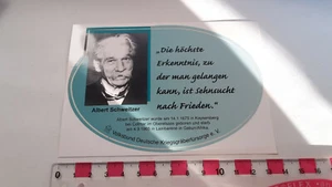 Alter Aufkleber Volksbund Deutsche Kriegsgräberfürsorge e.V - Albert Schweizer - Bild 1 von 2