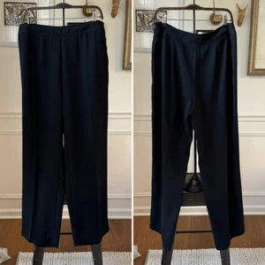 IN Studio Side Zip Wide Straighten Leg Pants 12 - Picture 1 of 4