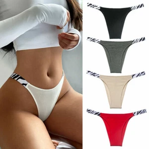 Sexy Mujer Cintura Baja Tanga Bragas Tanga Ropa Interior Lencería Calzoncillos Bragas - Imagen 1 de 14