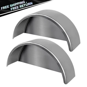 Pair of Round Trailer Fenders (14"-16" wheels) - Picture 1 of 8