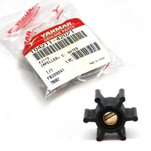 Genuine YANMAR Water Pump Impeller 2QM15, 2GM20, 3GM30 - 104211-42071 - Picture 1 of 1