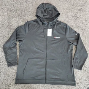 NWT Nike Golf Hoodie Mens XXL Gray Full Zip "MoneyGram" Logo AH6259-060 - Picture 1 of 12
