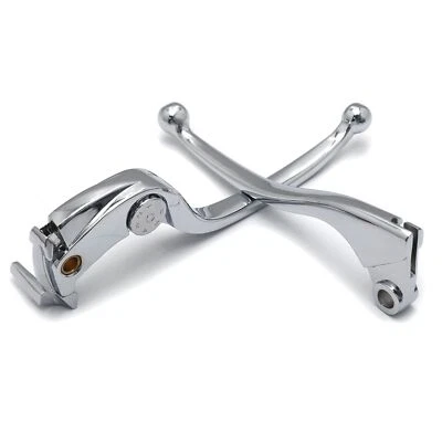 Chrome Brake Clutch Levers For Kawasaki Ninja ZX10R ZX6R Z1000 2007-2012 Z750R - Image 1 of 4