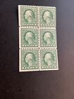 US Stamp Scott #462a -1c Green Washington 1916 Booklet Pane of 6 MLH