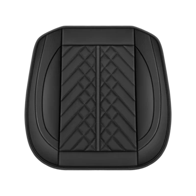 Cojín de cuero PU para funda de asiento de coche cojín para asientos delanteros alfombrilla antideslizante 4 estaciones Foto 1 de 4