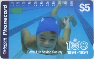 ⭕1994 | Australian Life Saving N942222 | $5 phonecard | UNUSED⭕ - Picture 1 of 1