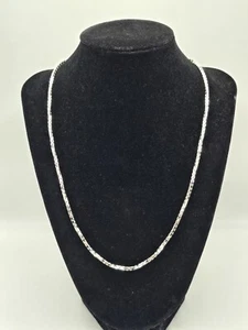3mm 925 Sterling Silver 20" Box Link Chain Necklace - Picture 1 of 6