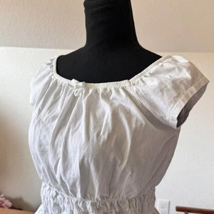Old navy White milkmaid top keyhole front youth XL cotton cottagecore summer - Picture 1 of 8
