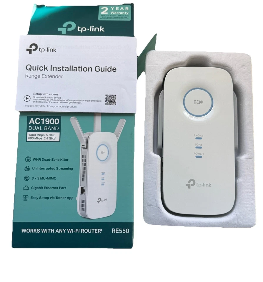 Extensor de alcance WiFi TP-Link AC1900 RE550 Foto 1 de 3