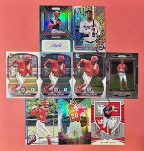 PAQUETE DE 9 TARJETAS CRISTIAN VAQUERO Panini/Bowman (leer descripción) - Imagen 1 de 3