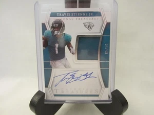 2022 NATIONAL TREASURES PATCH HOLO SILVER TRAVIS ETIENNE JR. AUTO /49 - Bild 1 von 4