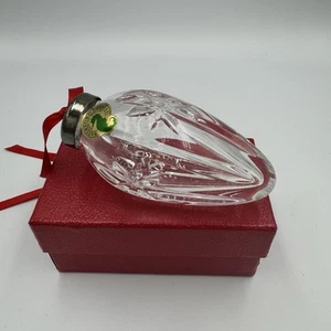 WATERFORD Annual 1994 CRYSTAL BALL ORNAMENT 4" Holiday Christmas Tree IN BOX - Picture 1 of 5