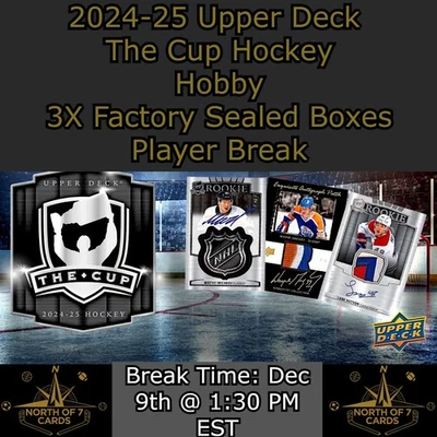 Jakob Pelletier 2024-25 Upper Deck The Cup Hockey - 3X Box Player BREAK #2 - Image 1 of 4