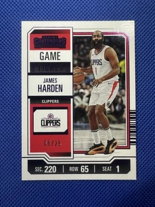 James Harden 2023-24 Panini Contenders Game Ticket Purple Foil /25 #82 - Picture 1 of 10