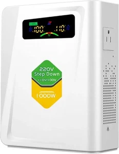 220v to 110v Step Down Transformer 1000W Power Voltage Converters, No Noise, ... - Picture 1 of 6